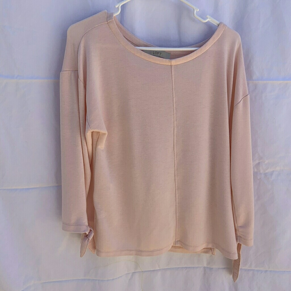 Loft Tie Cuff Long Sleeve - size small